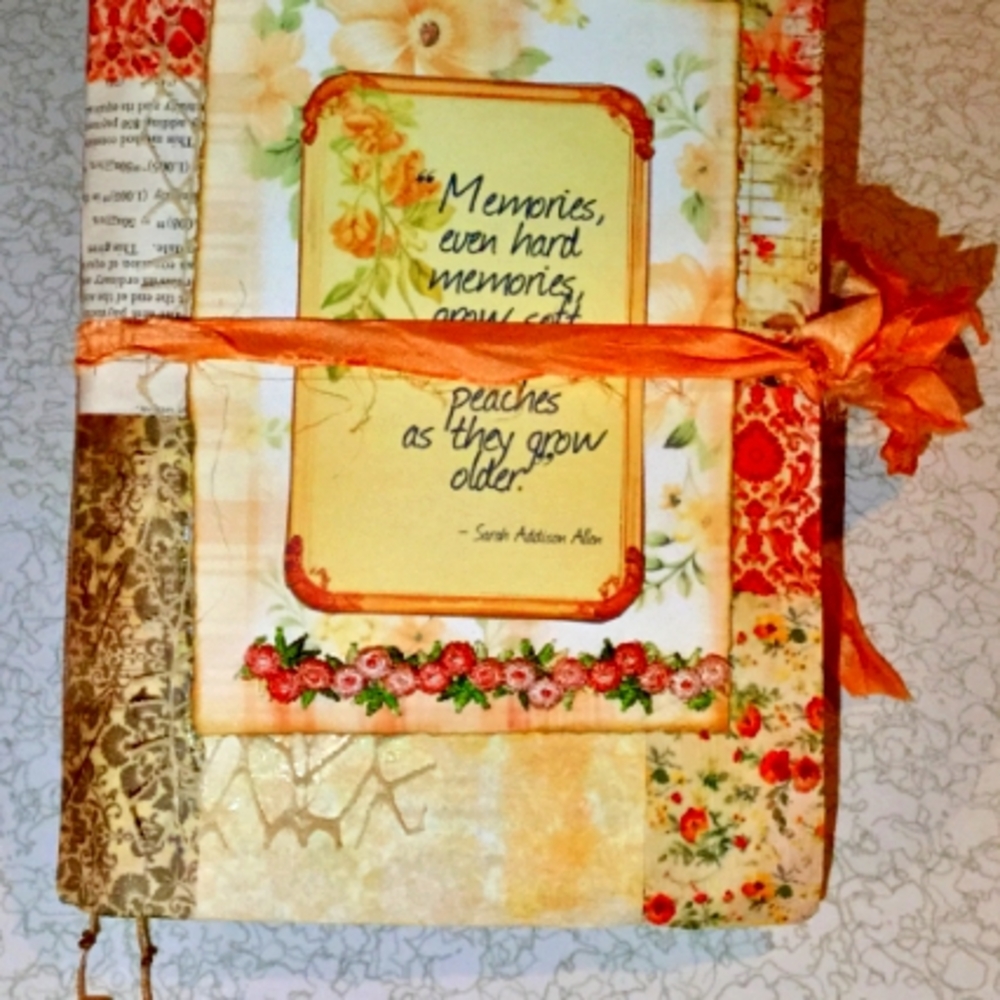 🌻Choice Memories Are Like🍑 Peaches Antique Journal🌻